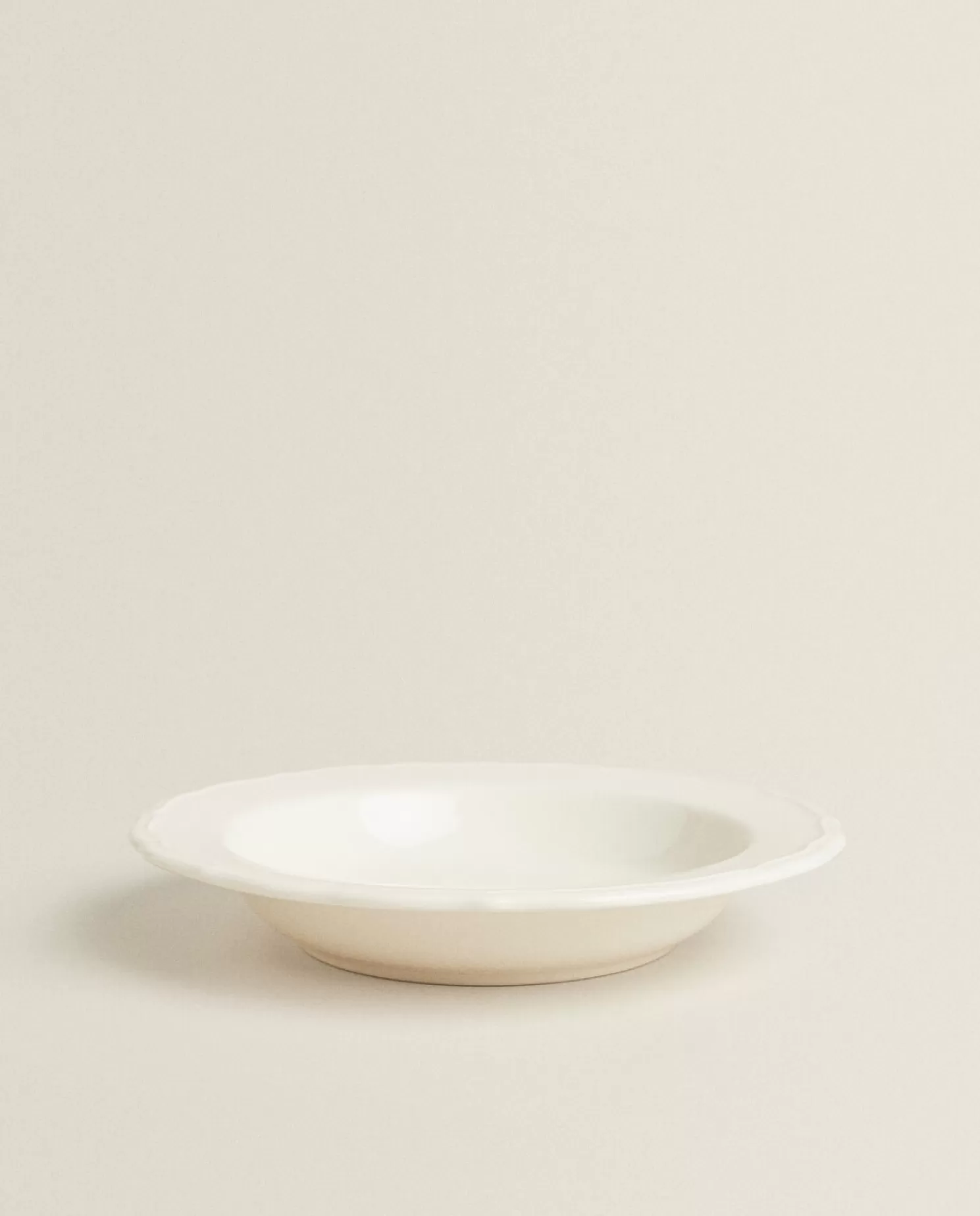 ZARA Home Pratos De Sopa<Prato De Sopa De Barro Com Borda Em Relevo