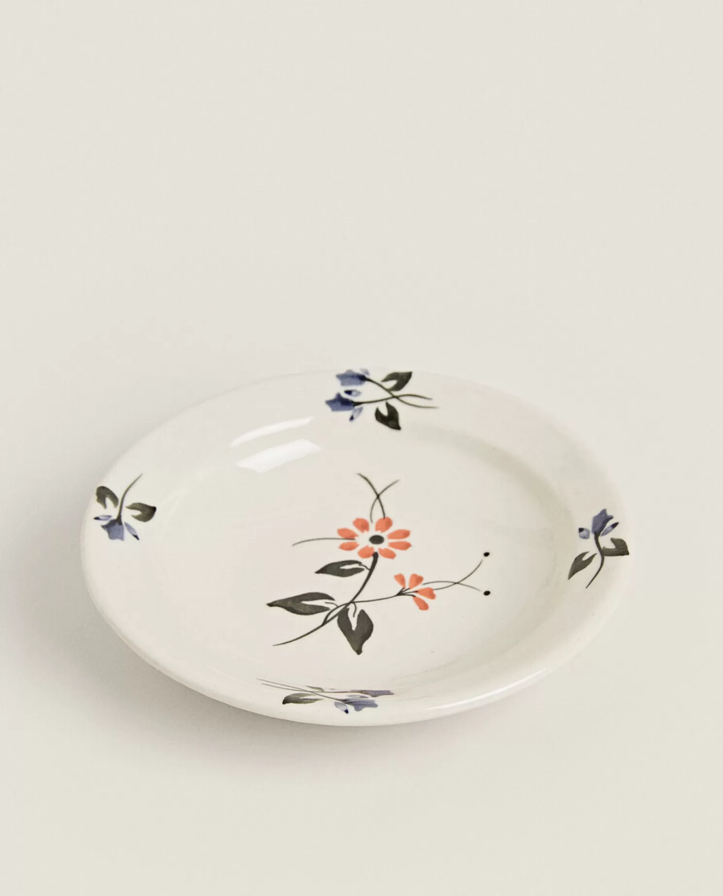 ZARA Home Pratos De Sopa<Prato De Sopa De Flores Pintadas