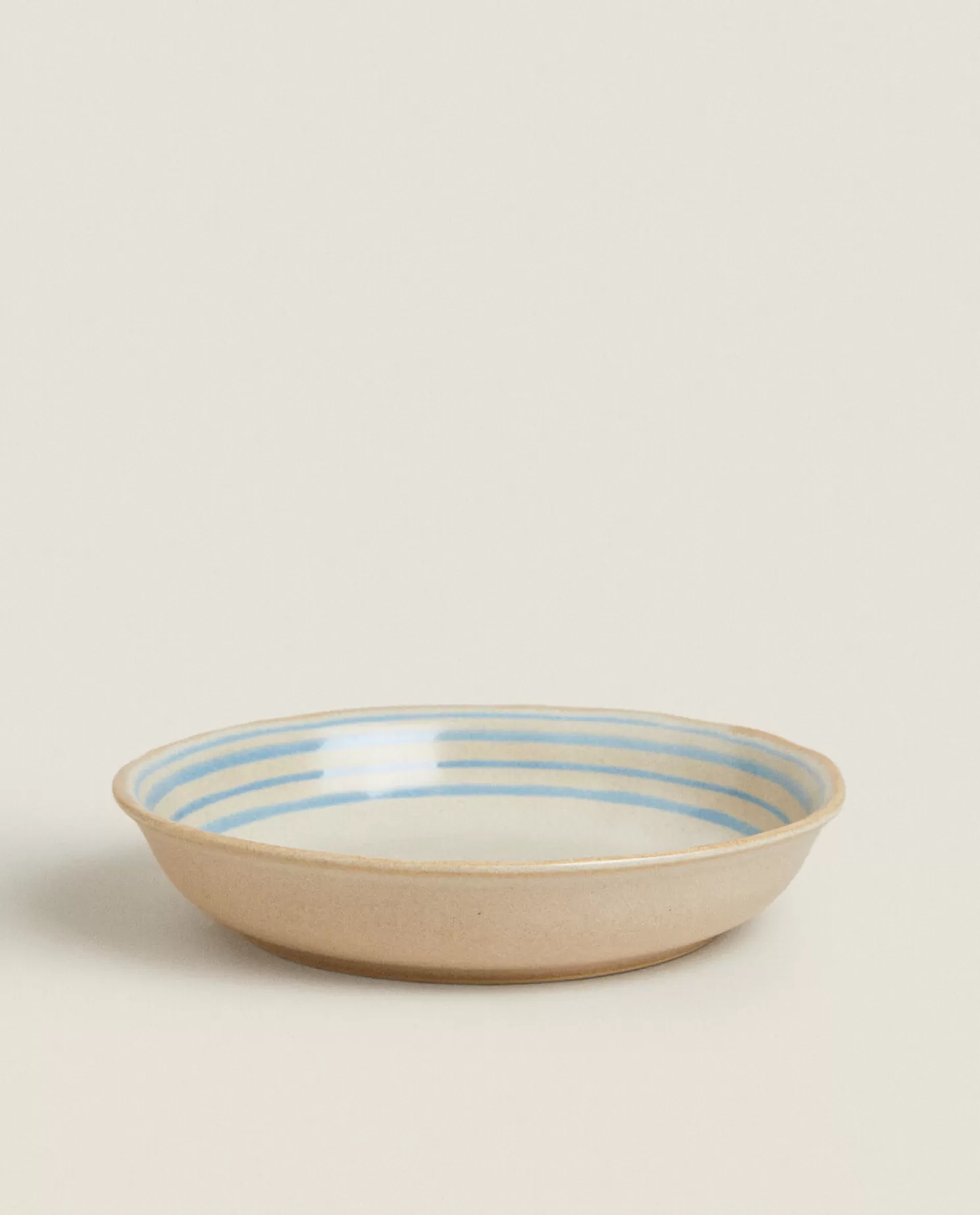 ZARA Home Pratos De Sopa<Prato De Sopa De Gres Com Linhas