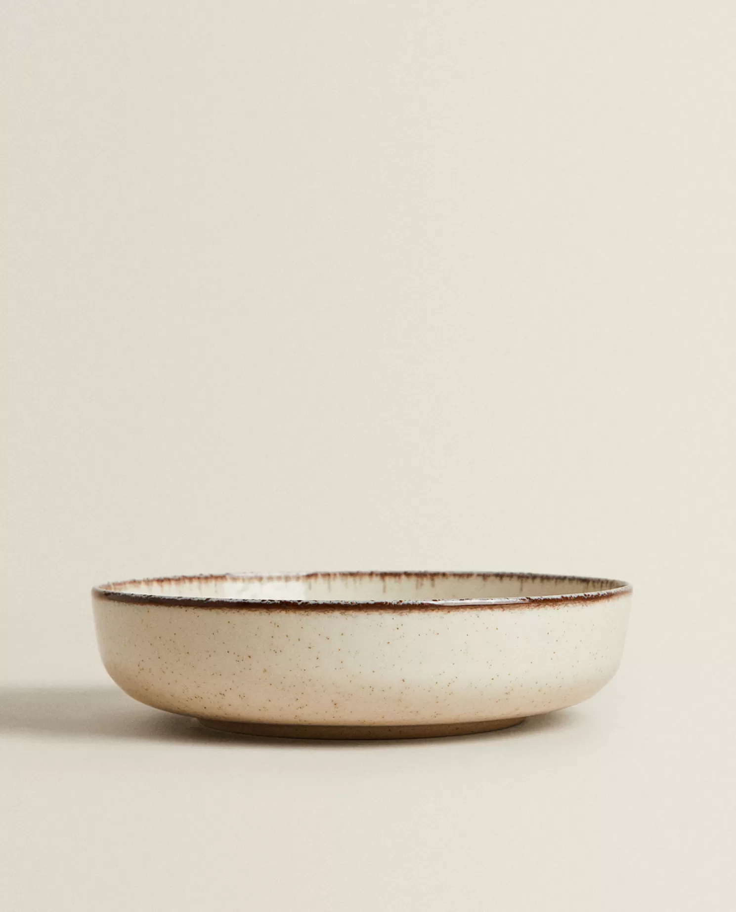 ZARA Home Pratos De Sopa<Prato De Sopa De Porcelana Com Borda Com Acabamento Antigo