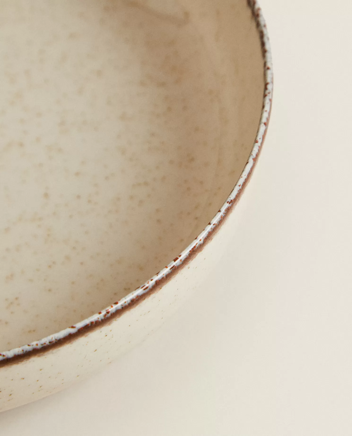 ZARA Home Pratos De Sopa<Prato De Sopa De Porcelana Com Borda Com Acabamento Antigo