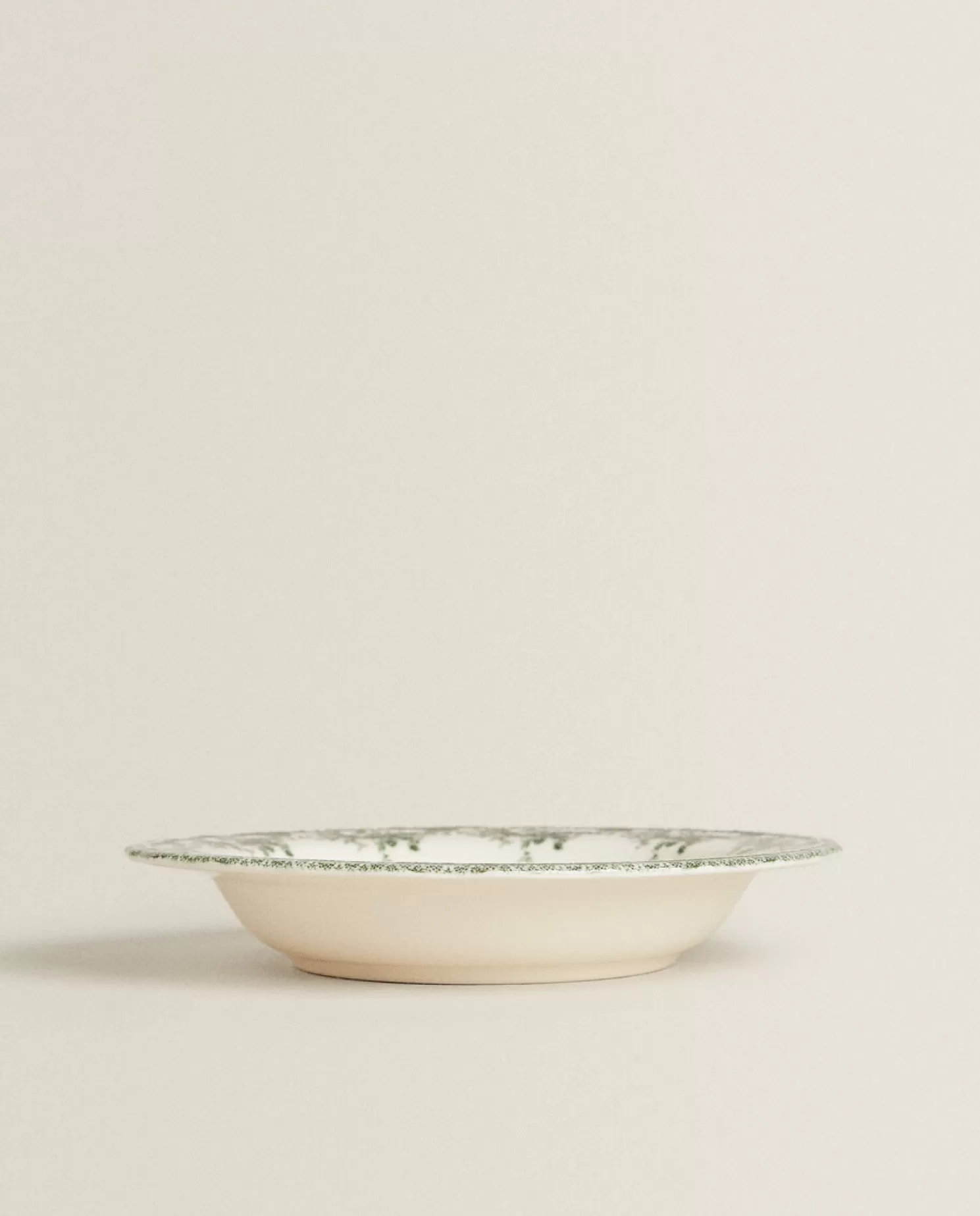 ZARA Home Pratos De Sopa<Prato De Sopa Floral Em Faianca