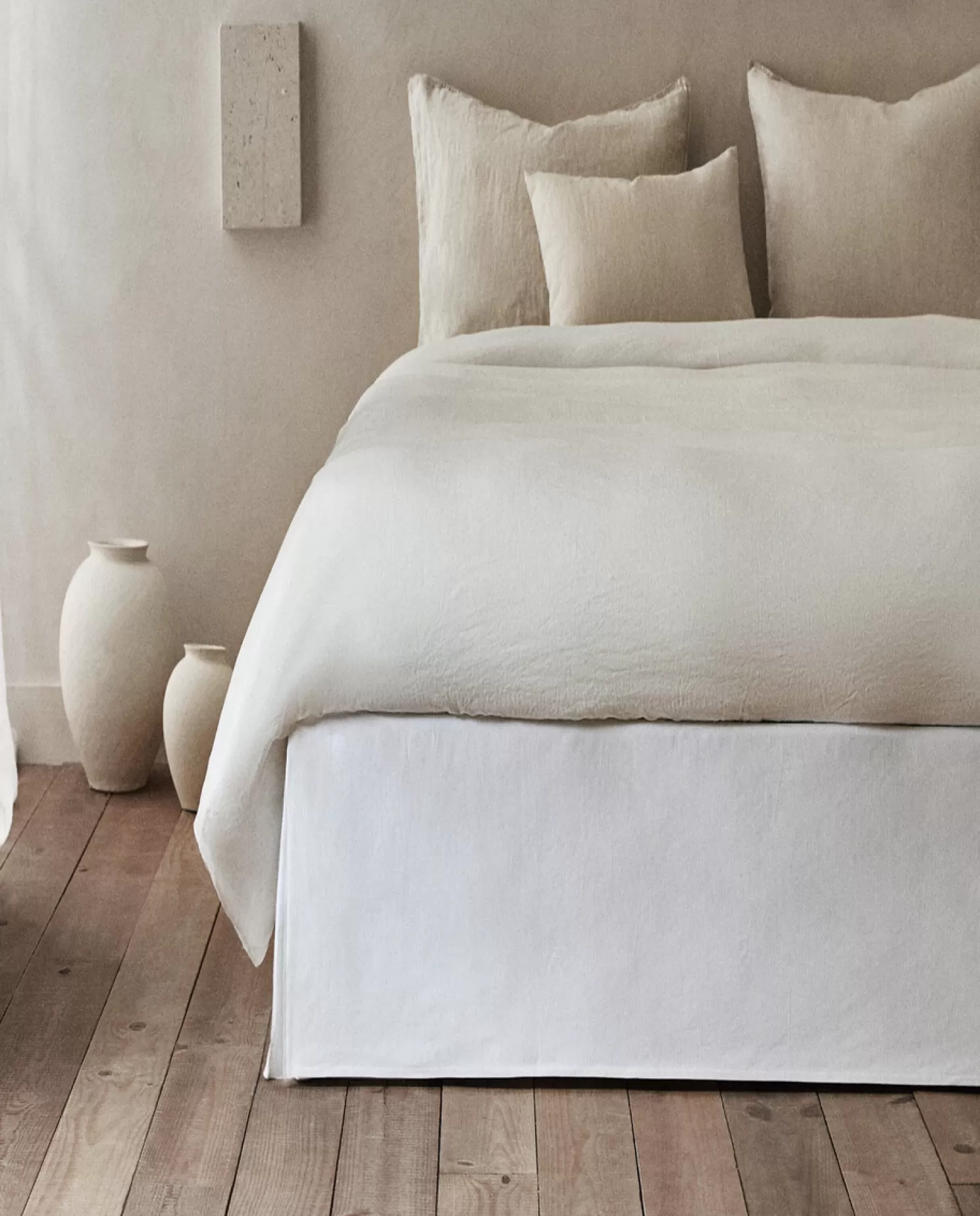 ZARA Home Saias De Cama<Saia De Cama Com Nervuras