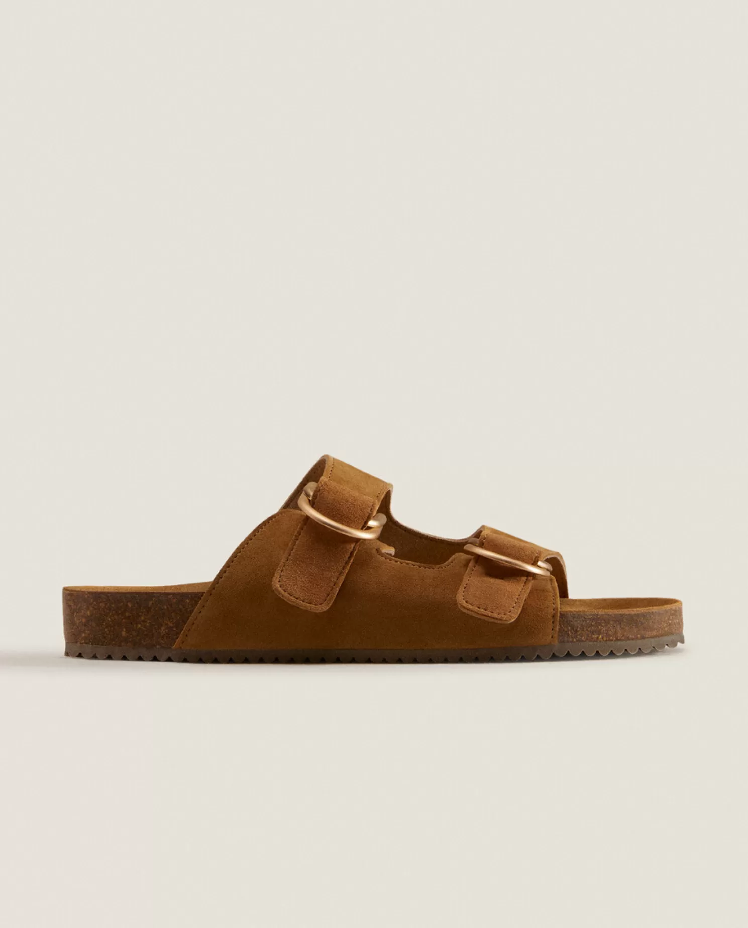 ZARA Home Moda Praia<Sandalias Com Fivela Dupla