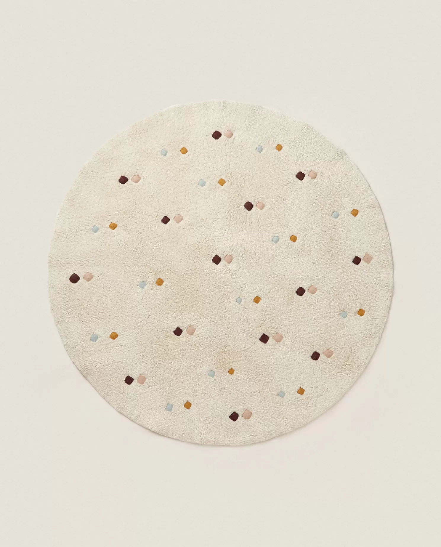 ZARA Home Tapetes<Tapete Xadrez Bordado Multicolorido