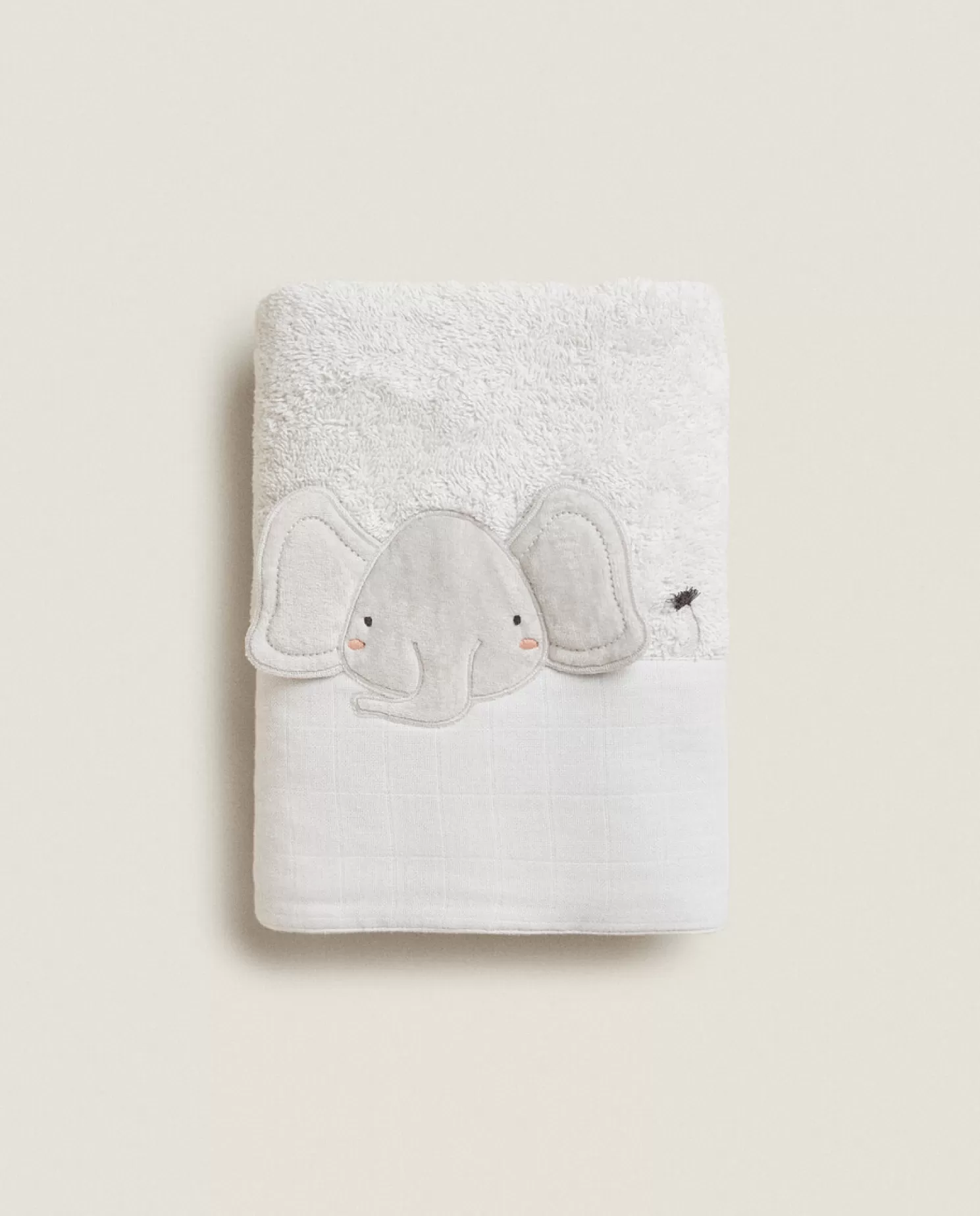 ZARA Home Banheiro<Toalha Atoalhada De Algodao Elefante