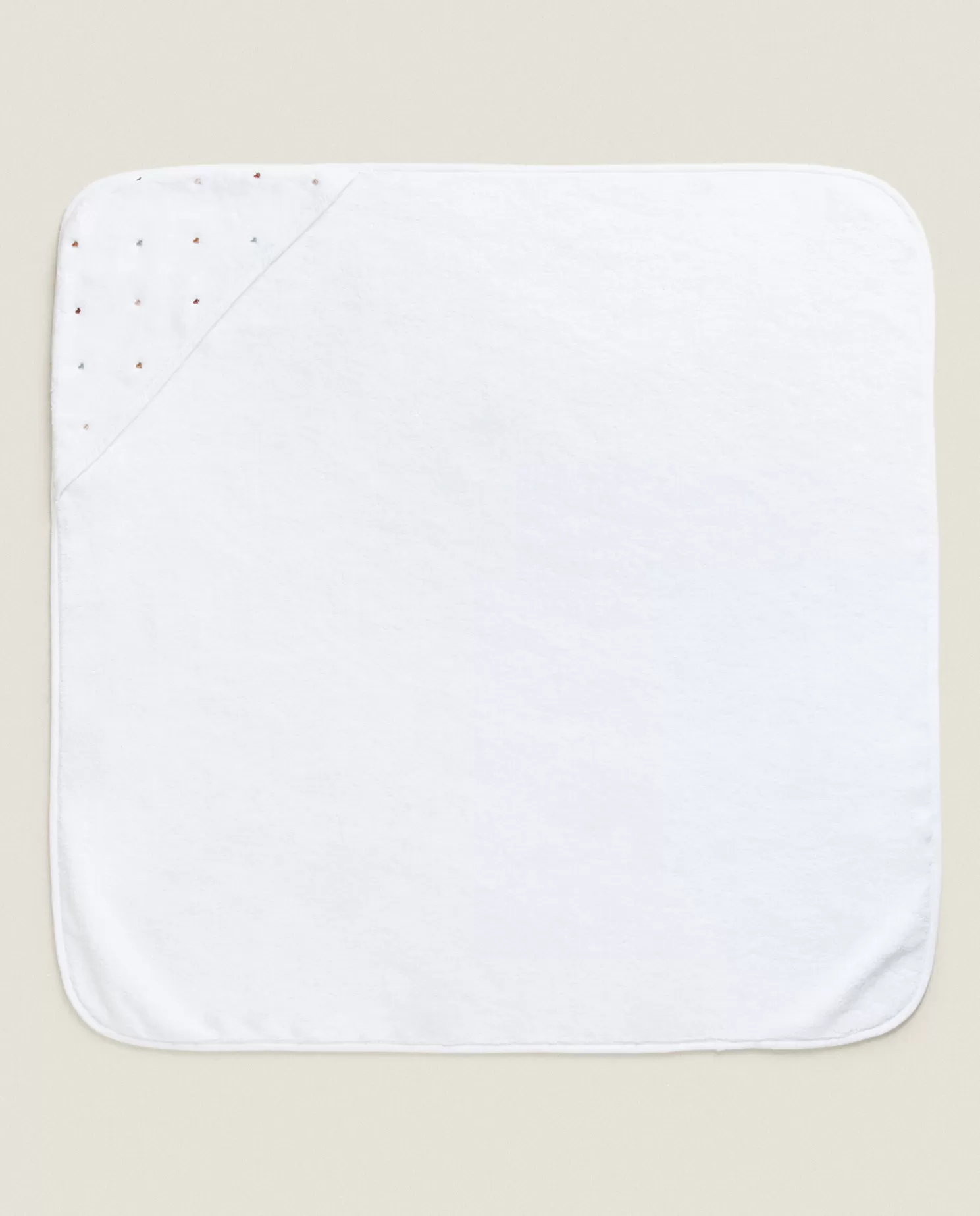 ZARA Home Banheiro<Toalha De Bebe Com Capuz E Coracoes Bordados