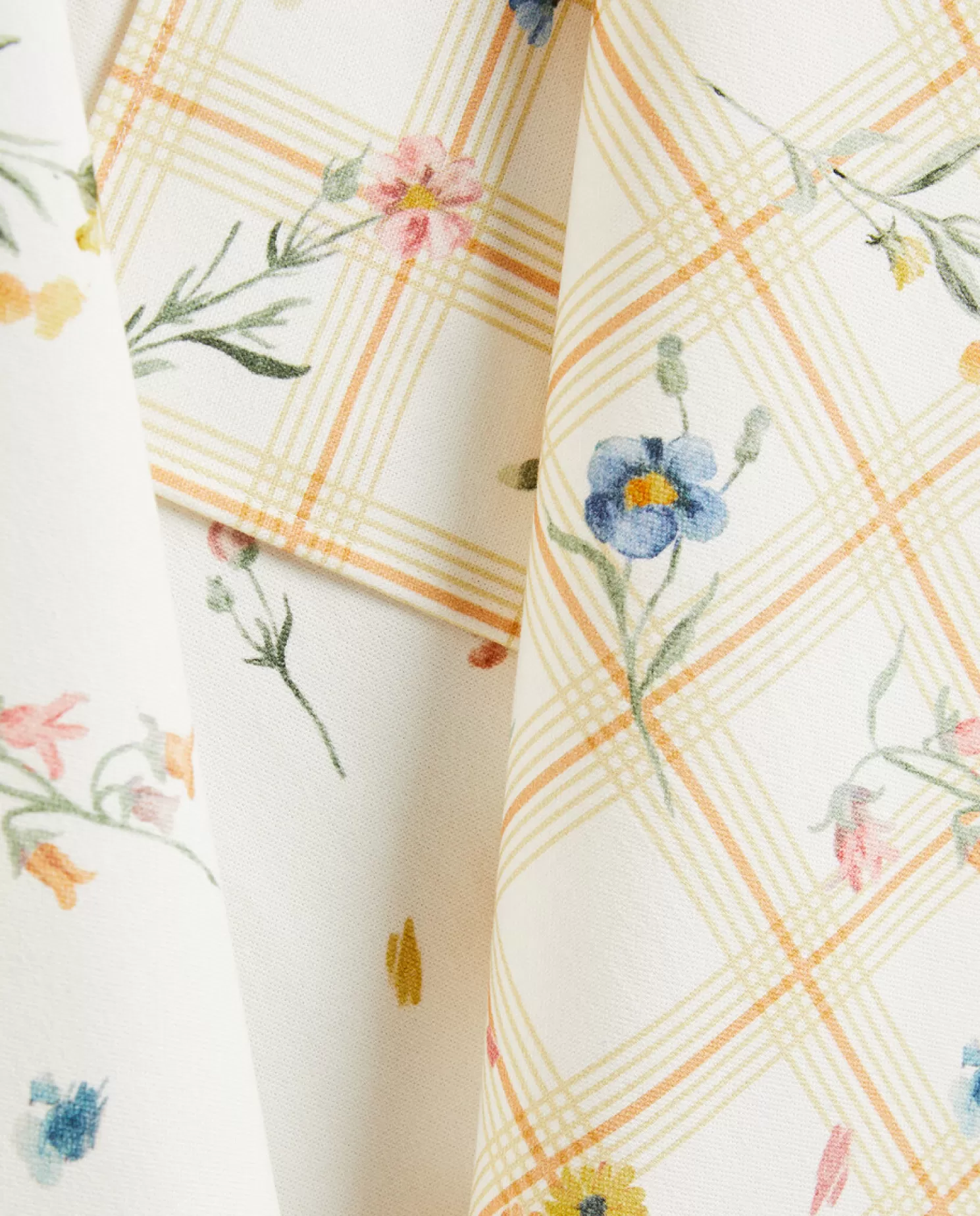 ZARA Home Toalhas De Cozinha, Aventais E Bolsas<Toalha De Cozinha De Algodao Com Estampa Floral (Pacote Com 2)