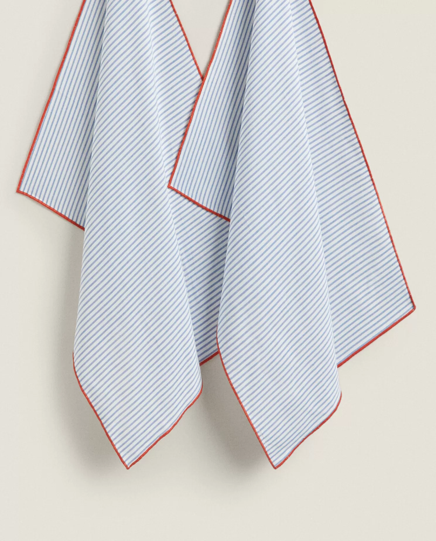 ZARA Home Toalhas De Cozinha, Aventais E Bolsas<Toalha De Cozinha De Algodao Com Listras (Pacote De 2)