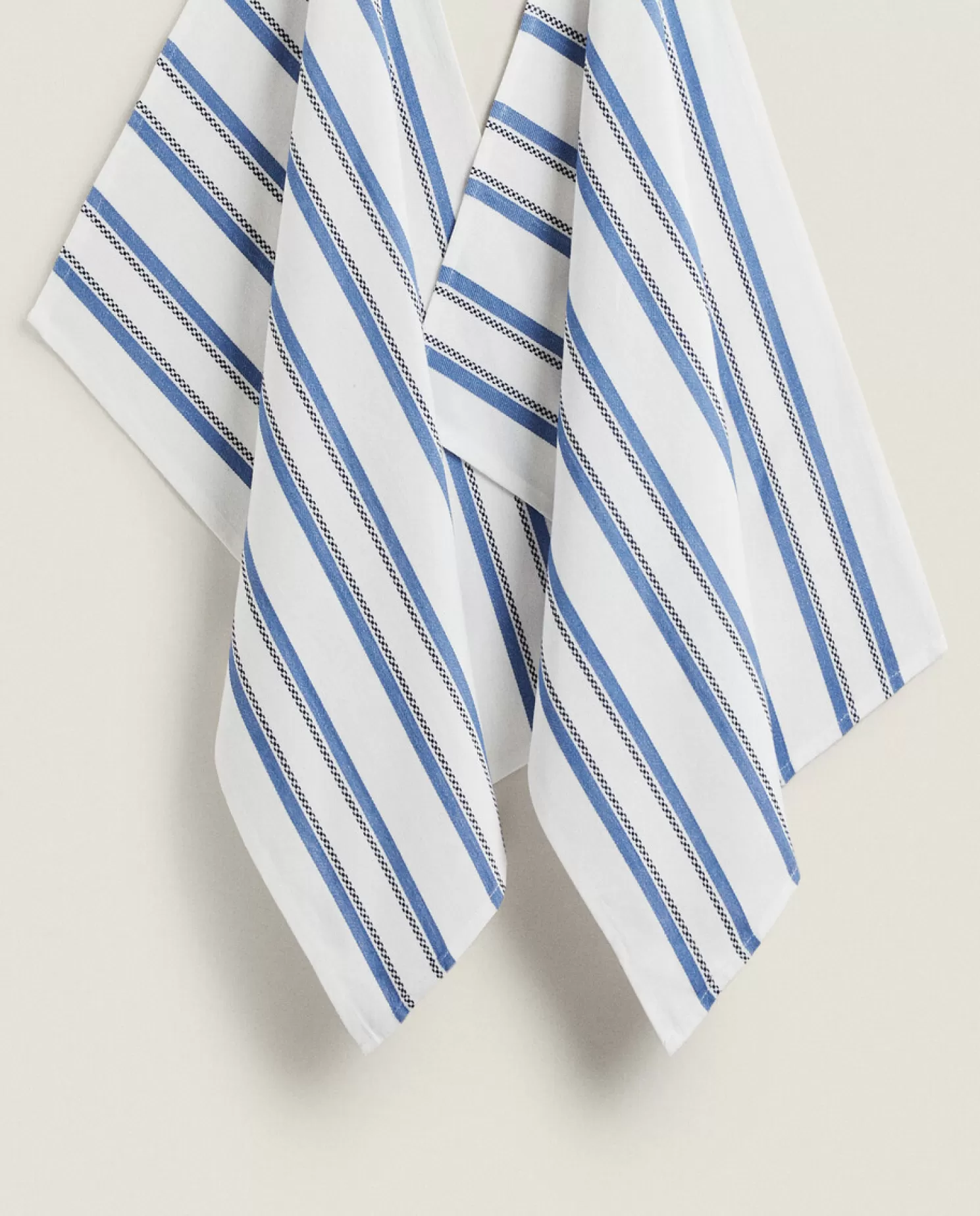 ZARA Home Toalhas De Cozinha, Aventais E Bolsas<Toalha De Cozinha De Fio Tingido Listrado (Conjunto De 2)