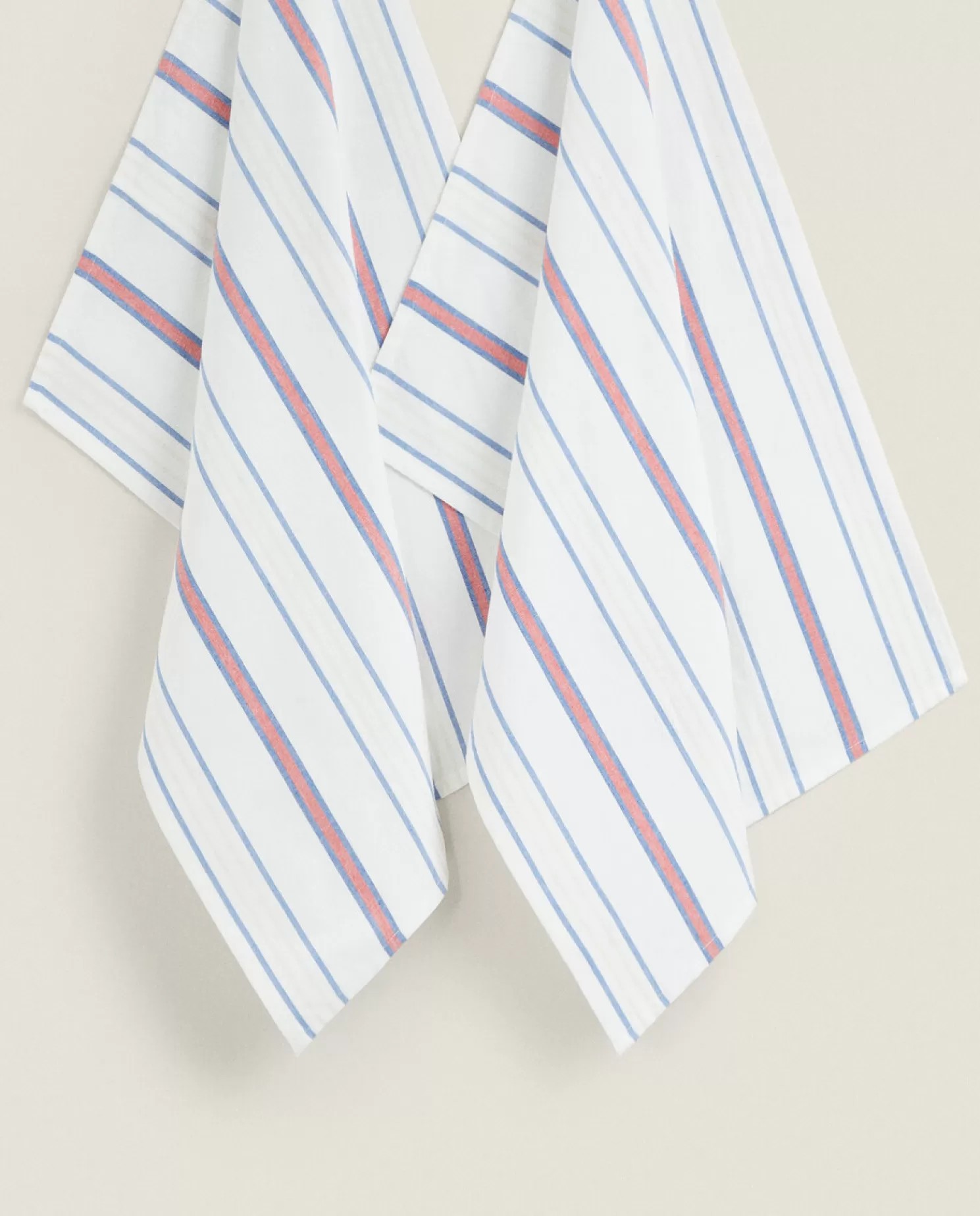 ZARA Home Toalhas De Cozinha, Aventais E Bolsas<Toalhas De Cozinha De Algodao Listradas (Pacote Com 2)