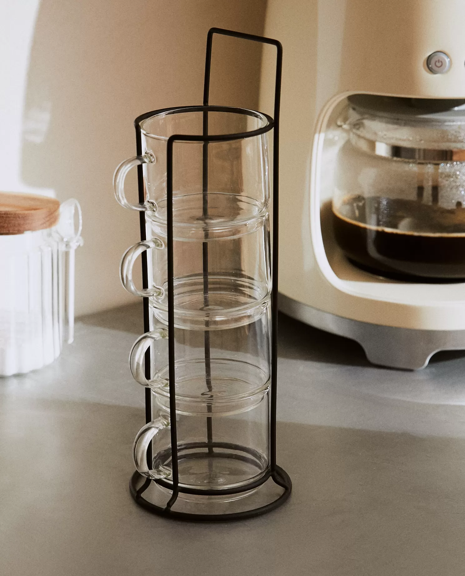 ZARA Home Café E Chá<Torre De Copo De Vidro Borossilicato (Conjunto De 4)