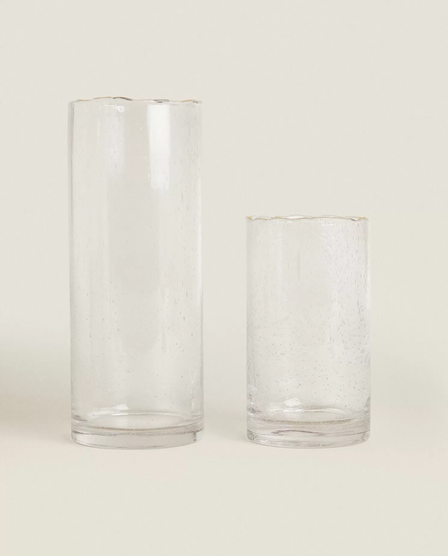 ZARA Home Vasos<Vaso Com Borda Dourada