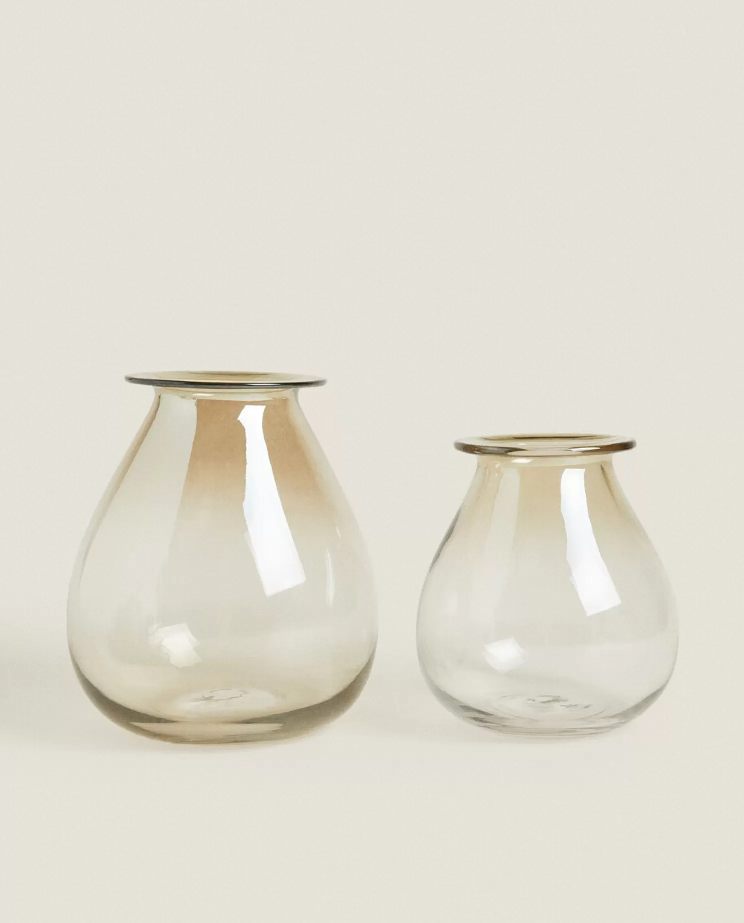 ZARA Home Vasos<Vaso De Vidro Esfumacado